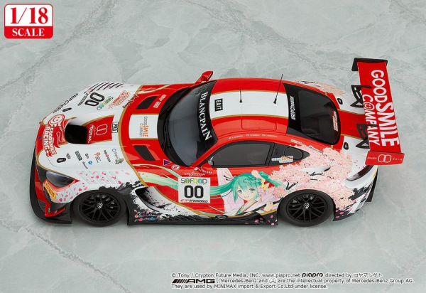 Hatsune Miku GT Project Vehicle 1/18 Good Smile Hatsune Miku AMG 2017 SPA24H Ver. 26 cm 3