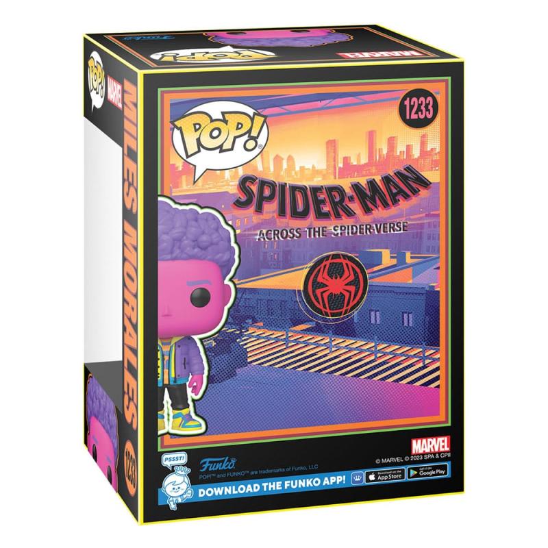 Spider-Man: Across the Spider-Verse POP! Marvel Vinyl Figure Miles Morales(BLKLT) Exclusive Edition 2