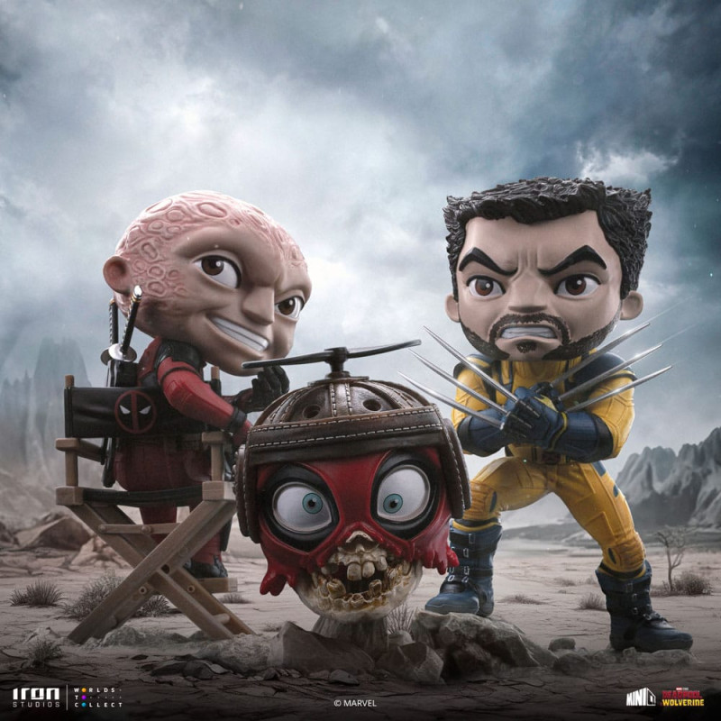 Deadpool & Wolverine Mini Co. PVC Figure Deadpool and Wolverine set Unmasked 14 cm 6