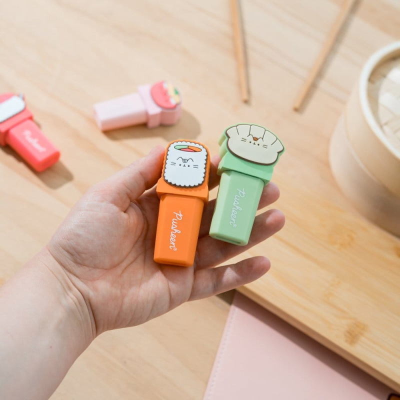 Pusheen Highlighters with Topper Sushi Roll Set of 4 5