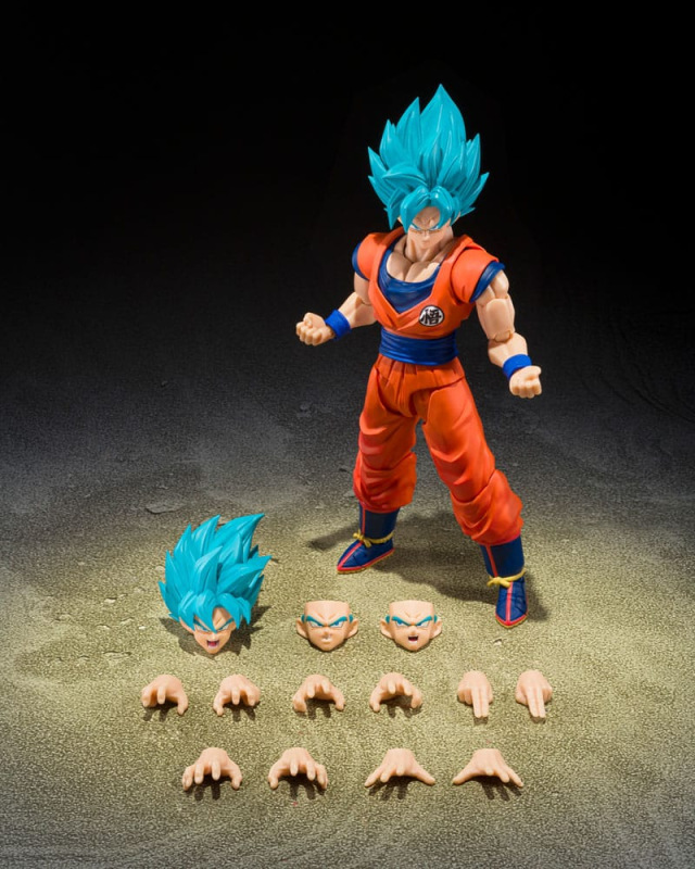 Dragon Ball Super S.H.Figuarts Action Figure Super Saiyan God Super Son Guko (Blue power transcendin 6