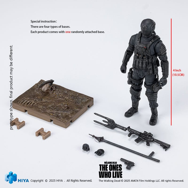 The Walking Dead: The Ones Who Lived Exquisite Mini Action Figure 1/18 CRM Soldier 10 cm 8