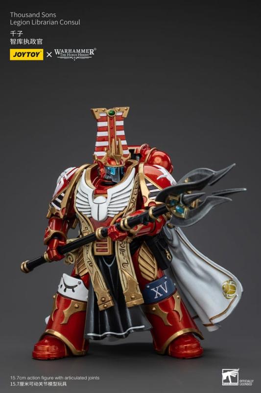 Warhammer The Horus Heresy Action Figure 1/18 Thousand Sons Legion Librarian Consut 16 cm