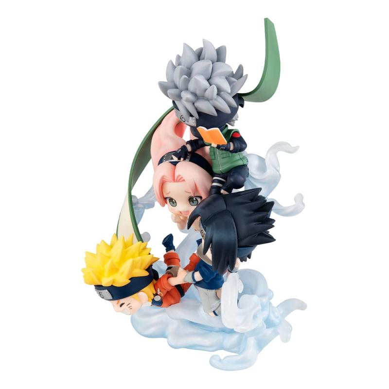 Naruto Shippuden FigUnity PVC Mini Statue Gather here, Team 7 13 cm (with gift)