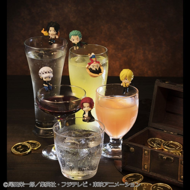 One Piece Ochatomo series Mini Figures Pirates Party 4 cm Blind Box Display (8) (Repeat) 1