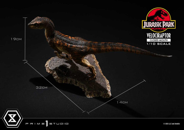 Jurassic Park Prime Collectibles Statue 1/10 Velociraptor Closed Mouth 19 cm 2