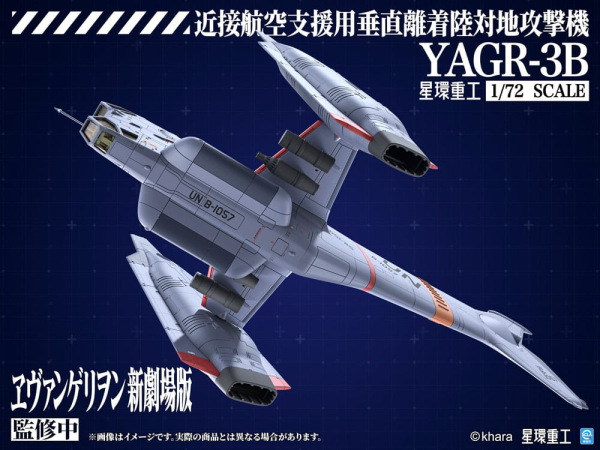 Evangelion: 3.0 You can (not) redo Plastic Model Kit 1/72 YAGR-3B UNAF Close Air Support VTOL Aircra 8