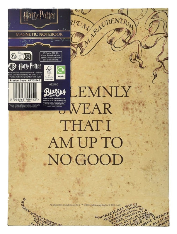 Harry Potter Notebook A5 Marauder's Map 3