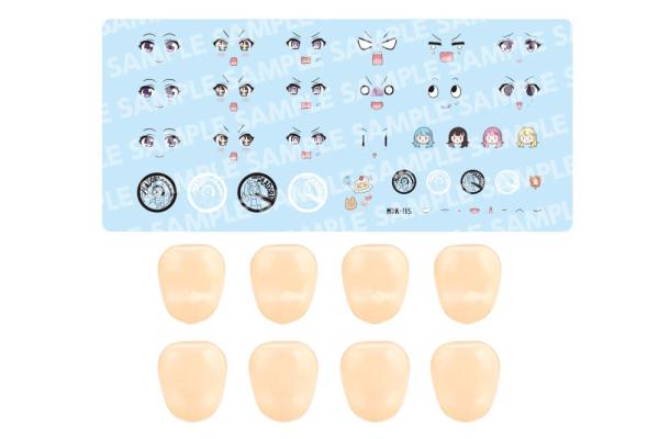 Sousai Shojo Teien Model Kit Accesoory Set 1/10 Customized Face & Decal Set Vol. 5 Designed by Raguh