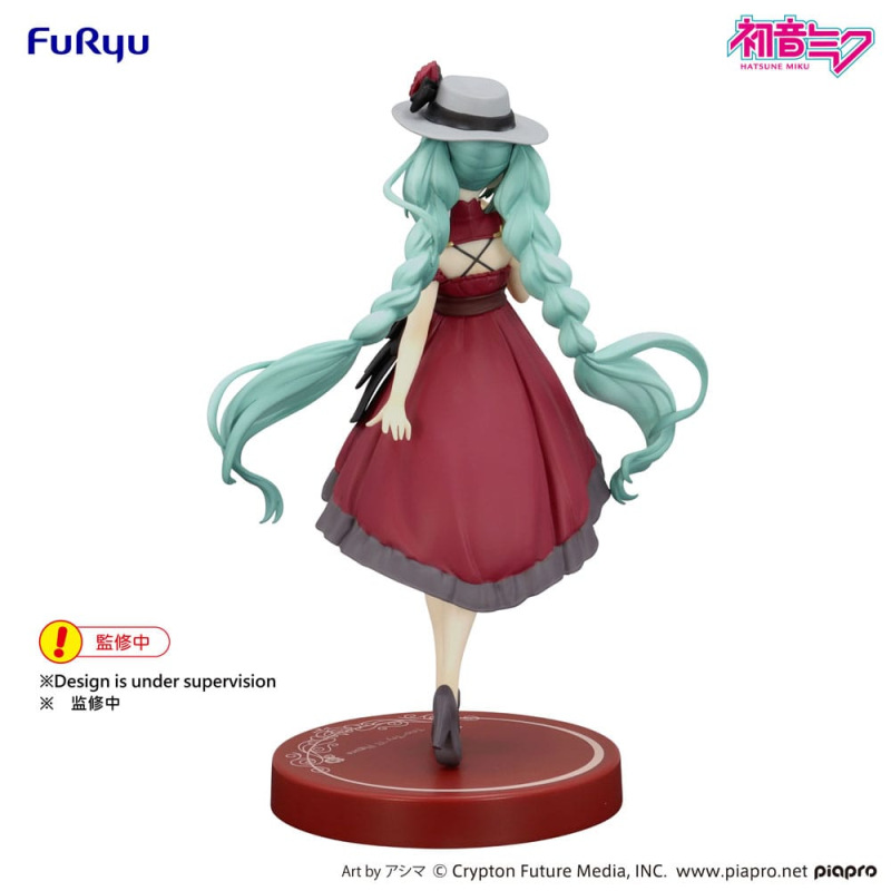 Hatsune Miku Trio-Try-iT PVC Statue Hatsune Miku Outing Dress Red Color Ver. 19 cm 4
