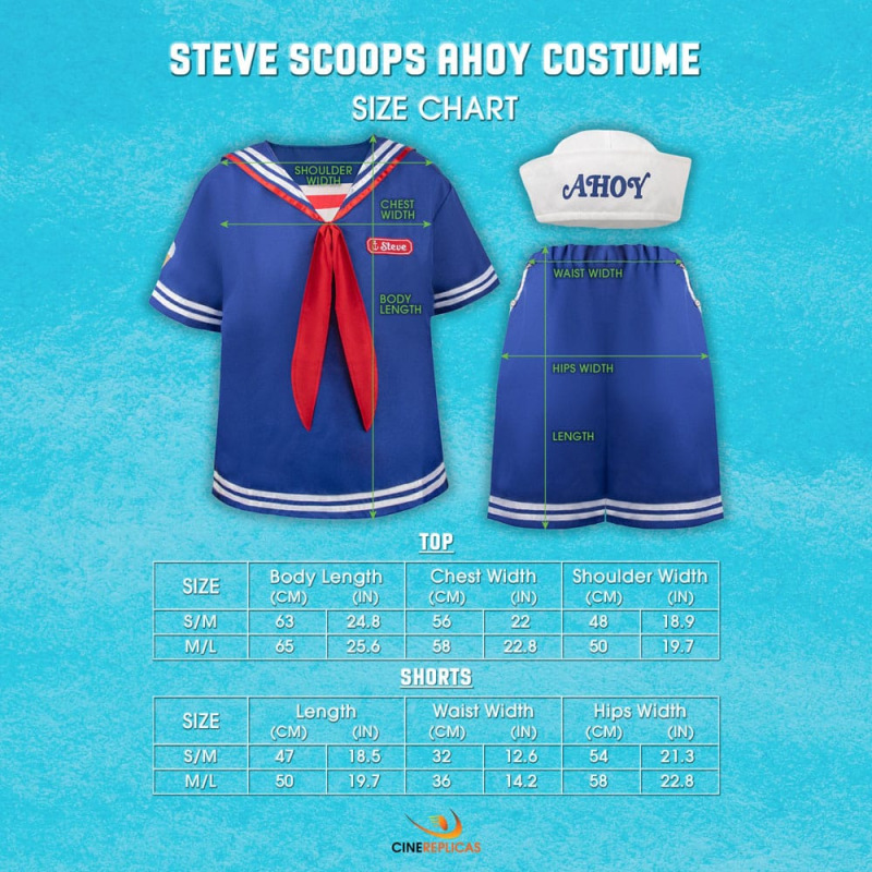 Stranger Things: Scoops Ahoy Steve Costume Size S/M 2