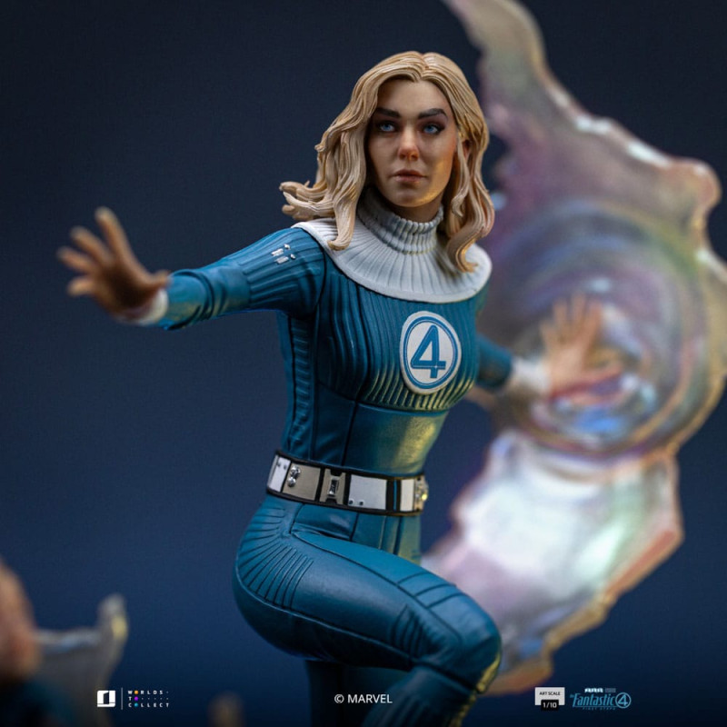 Fantastic Four Art Scale Statue 1/10 Invisible Woman and Franklin 28 cm 2