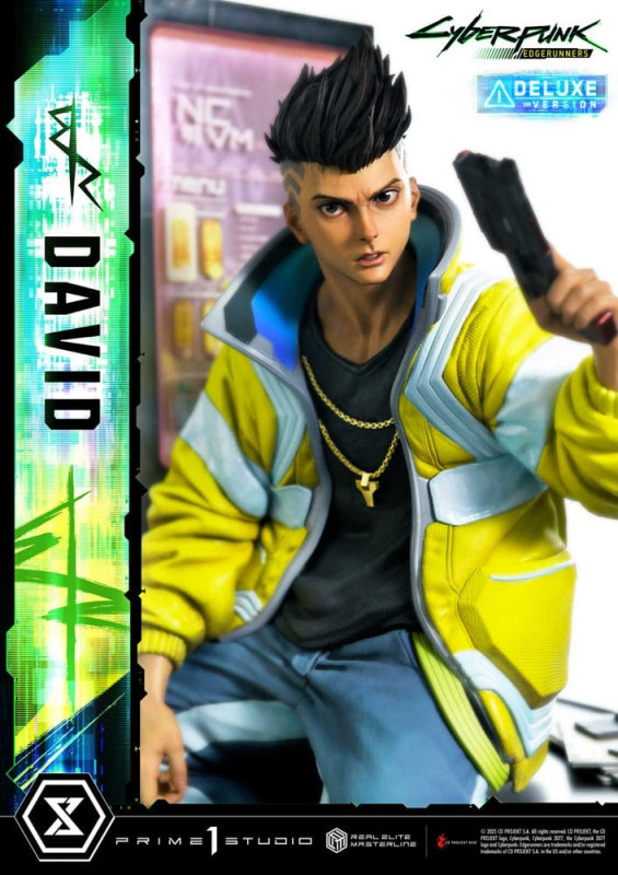 Cyberpunk: Edgerunners Real Elite Masterline Series Statue 1/4 David Bonus Version 58 cm 5