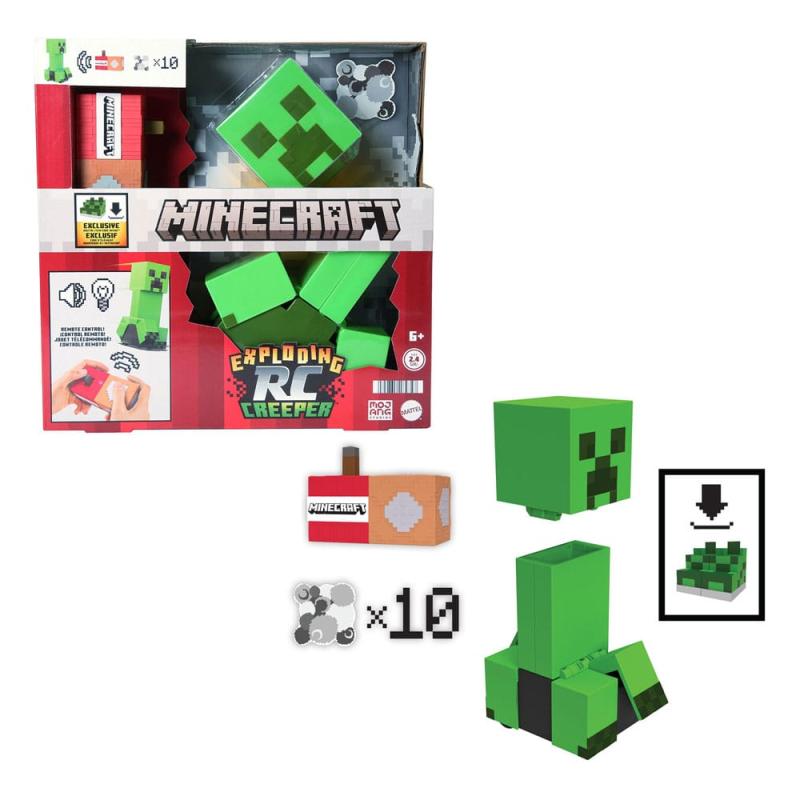 Minecraft Figure Exploding RC Creeper 25 cm