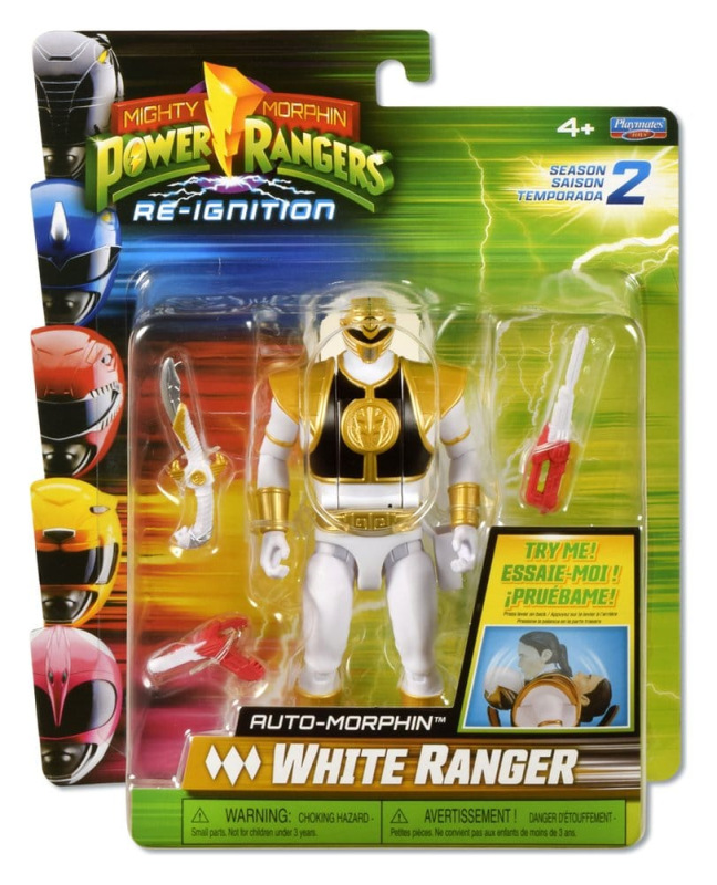 Power Rangers Auto-Morphin Action Figure White Ranger 15 cm 4