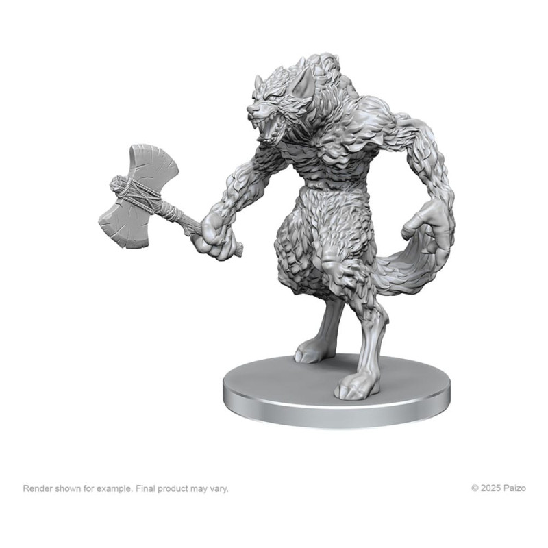 Pathfinder Deep Cuts Unpainted Miniatures Werewolf & Wereboar 2