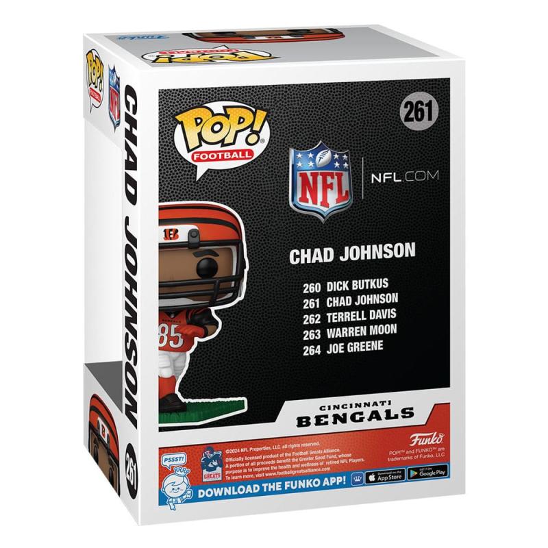 NFL: Legends POP! Sports Vinyl Figure Bengals- Chad Johnson(85) 9 cm