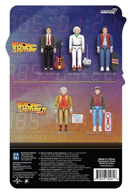 Back to the Future ReAction+ Action Figure Wave 02 Dr. Emmett Brown (2015) 1