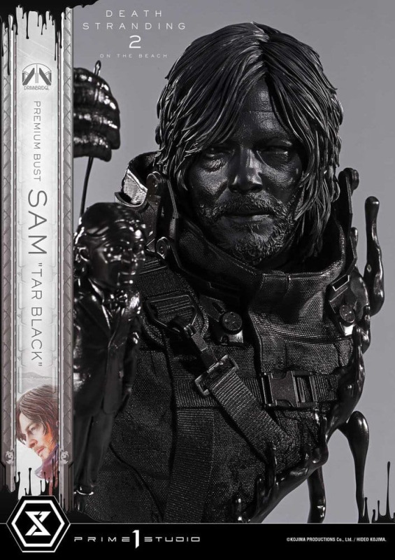 Death Stranding 2: On the Beach Premium Bust 1/3 Sam Tar Black 44 cm 9