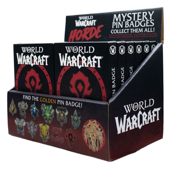 World of Warcraft Mystery Pin Badges Horde Blind Box Display (12) 3