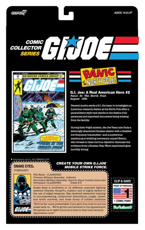 G.I. Joe ReAction+ Action Figure Snake Eyes (Skybound Comic Box Series, Issue #2) 1
