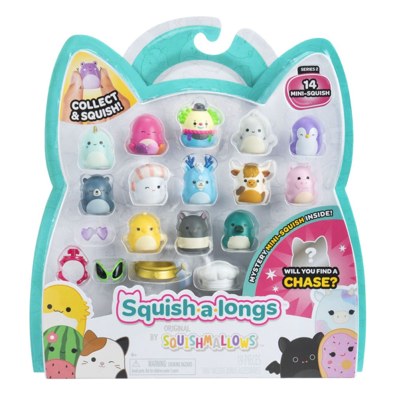 Squishmallows Squish-a-longs minifigures Set of 14 Series 2 Style 1 2,5 cm 3