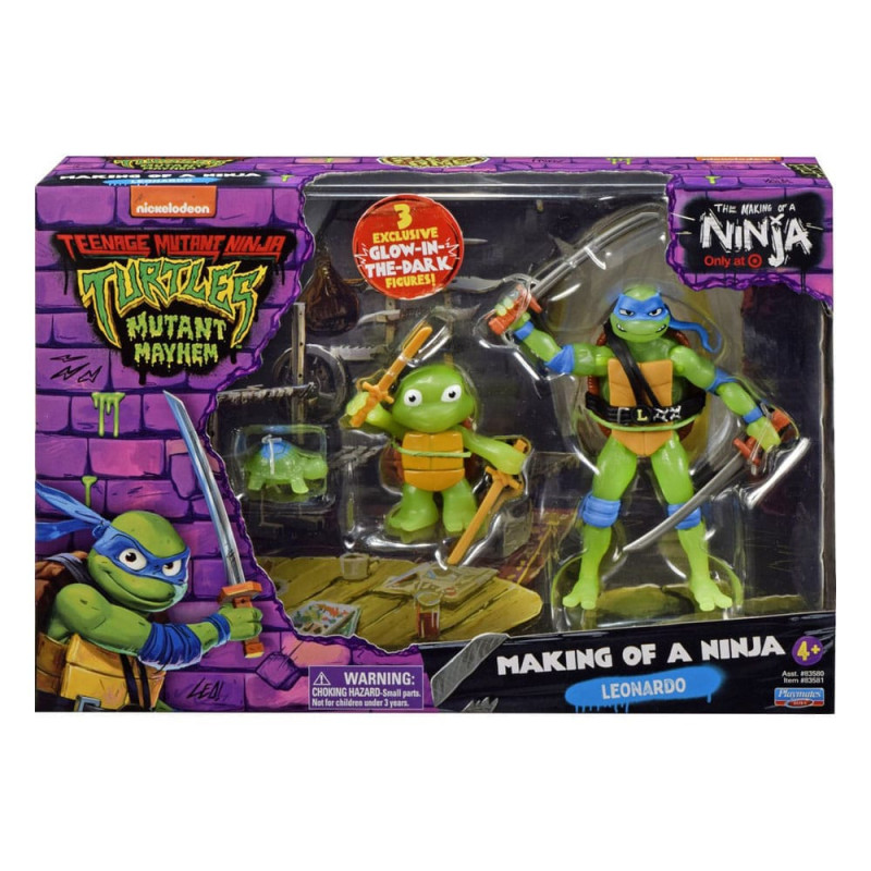 Teenage Mutant Ninja Turtles: Mutant Mayhem Action Figure 3-Pack Evolution Raphael & Leonardo Assort 5