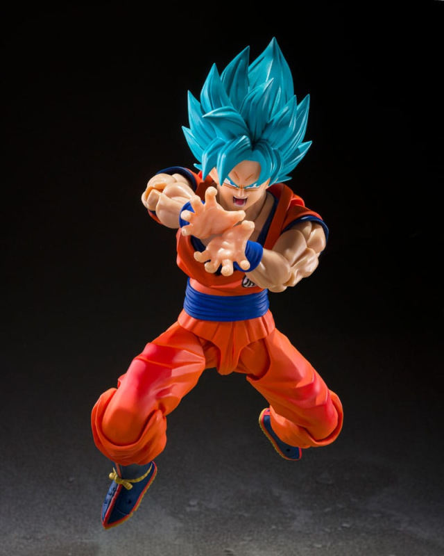 Dragon Ball Super S.H.Figuarts Action Figure Super Saiyan God Super Son Guko (Blue power transcendin 3