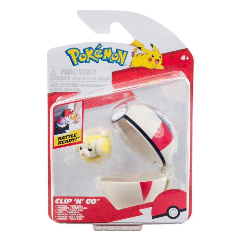 Pokémon Clip'n'Go Poké Balls Fidough & Timer Ball