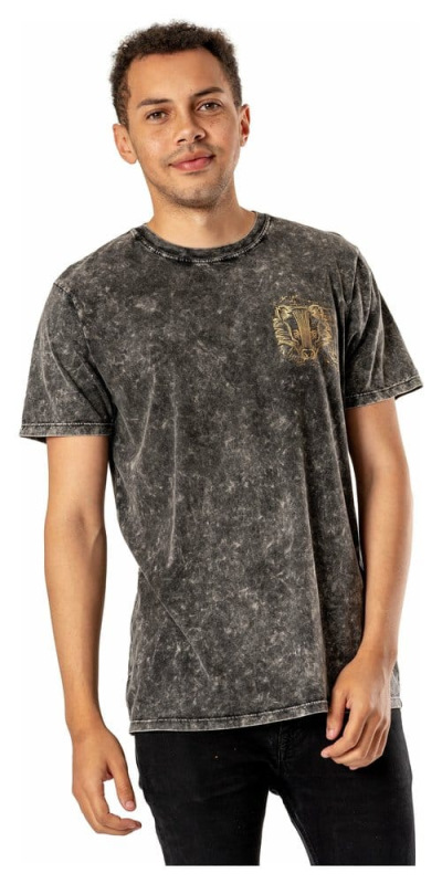 Harry Potter T-Shirt Hufflepuff Acid Wash Size XL 2