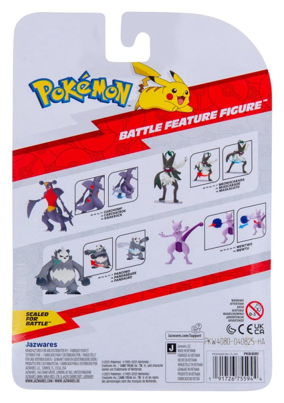 Pokémon Battle Feature Figure Action Figure ver. 21 Assortment (4) 8