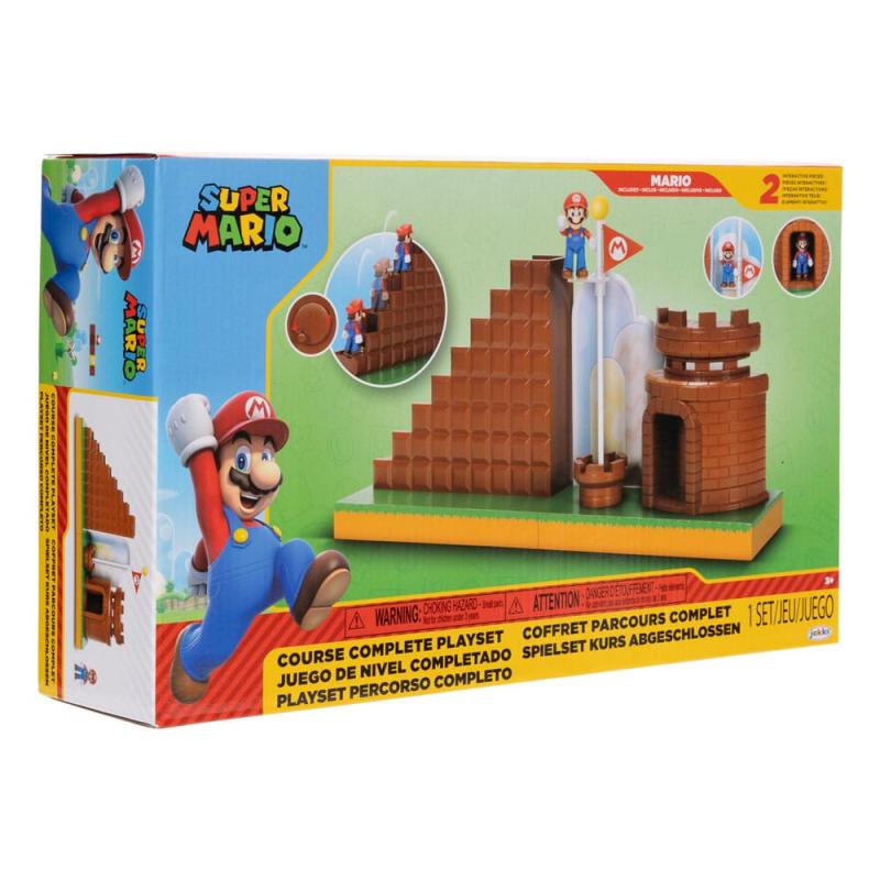 World of Nintendo Super Mario Mini Figure Playset End Level