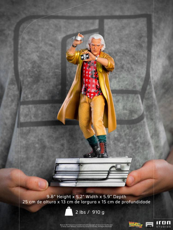 Back to the Future II Art Scale Statue 1/10 Doc Brown 25 cm 12