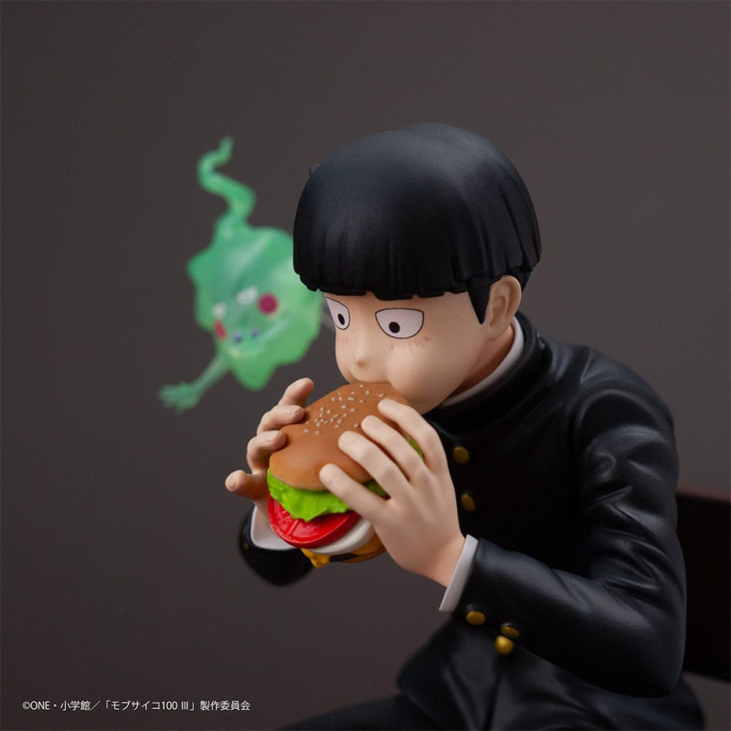 Mob Psycho 100 III x Bunbougu Cafe 2022 PVC Statue Shigeo Kageyama & Ekubo 13 cm 8