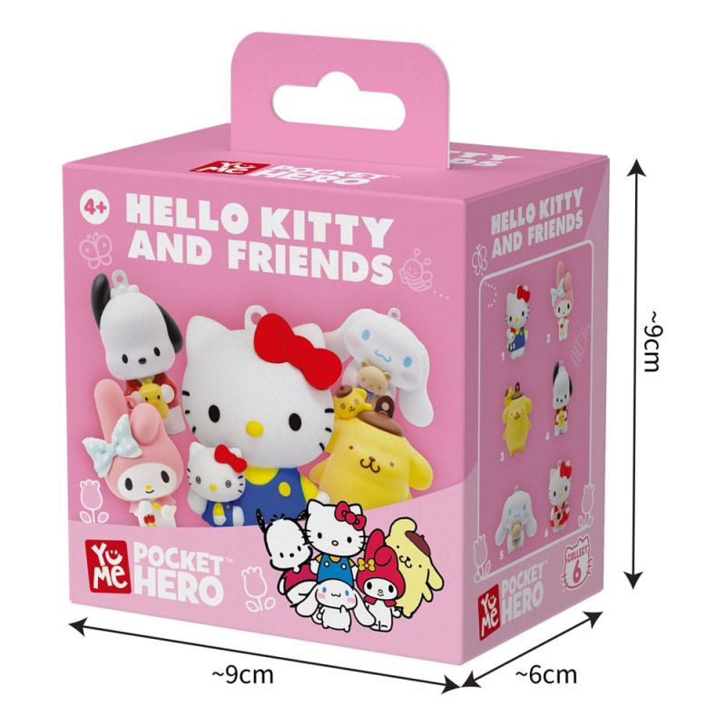 Sanrio Pocket Hero Keychain Hello Kitty and Friends Series 1 Blind Box Display (12) 8