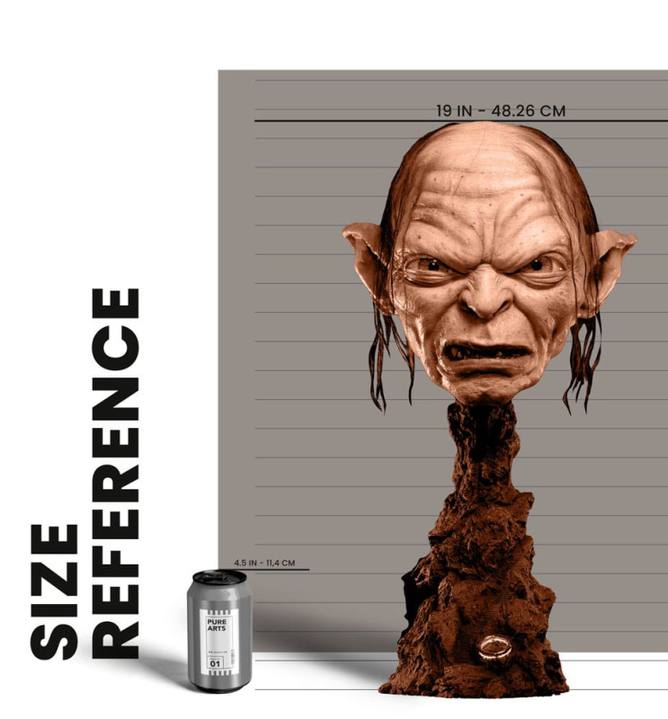 Lord of the Rings Replica 1/1 Scale Art Mask Gollum Exclusive Edition 47 cm 13