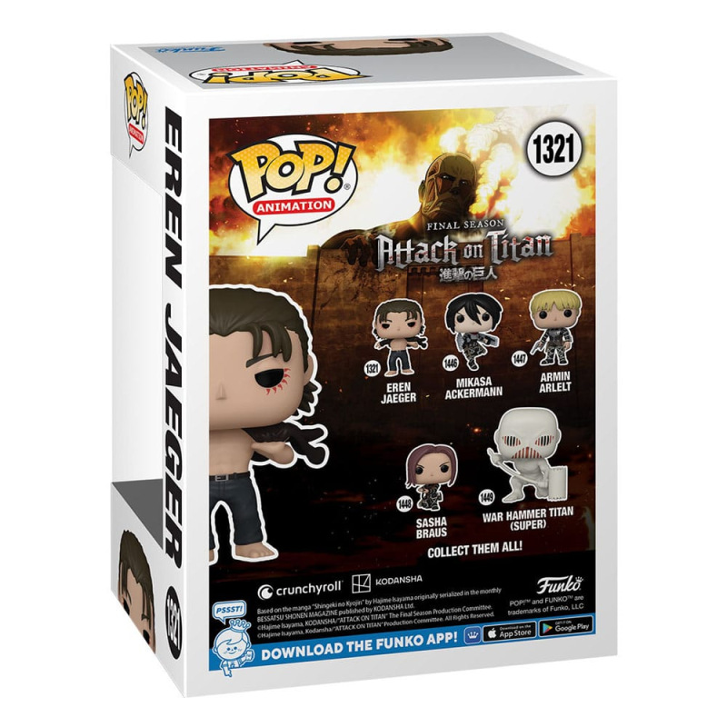 Attack on Titan POP! Animation Vinyl Figure Eren Jeager 9 cm 2