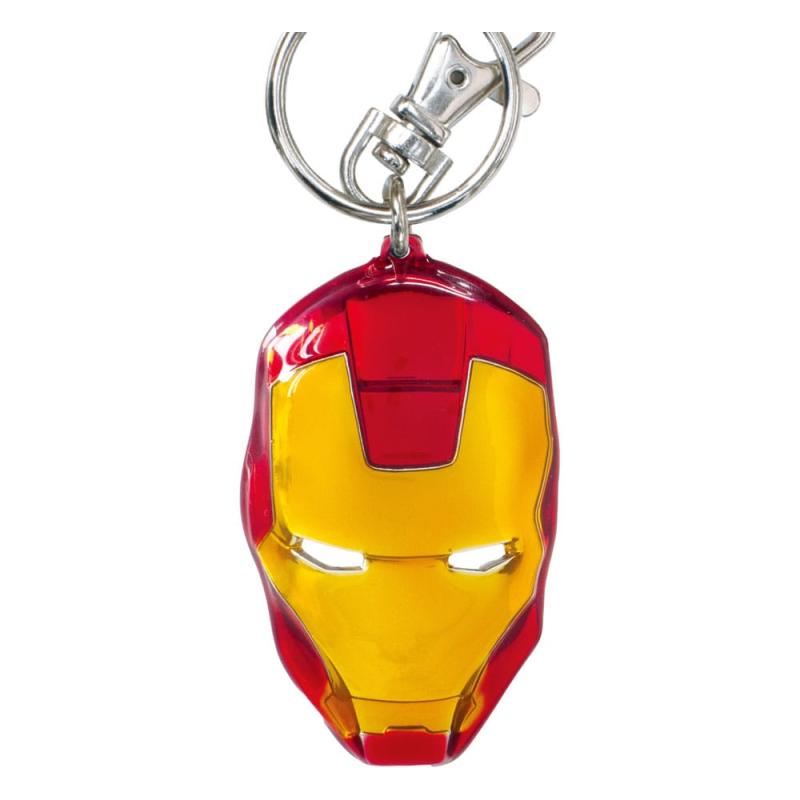 Marvel Metal Keychain Iron Man Head Classic