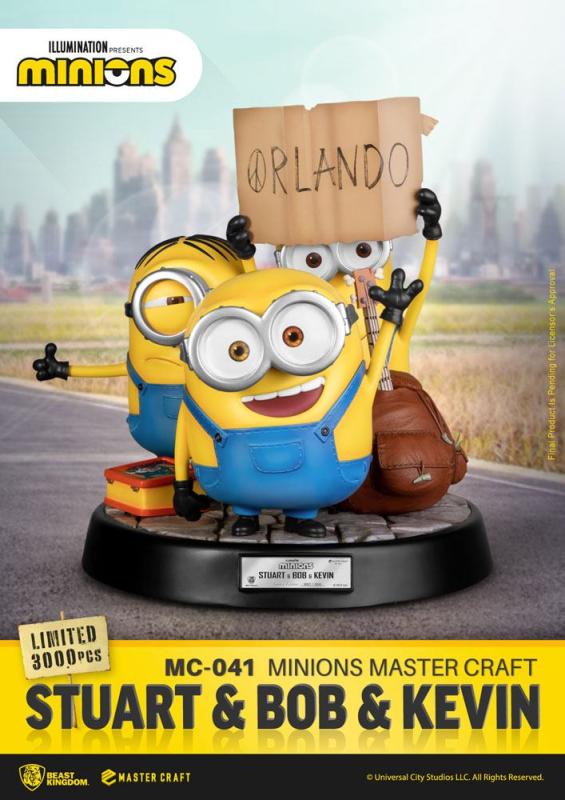 Minions Master Craft Statue Stuart & Bob & Kevin 35 cm