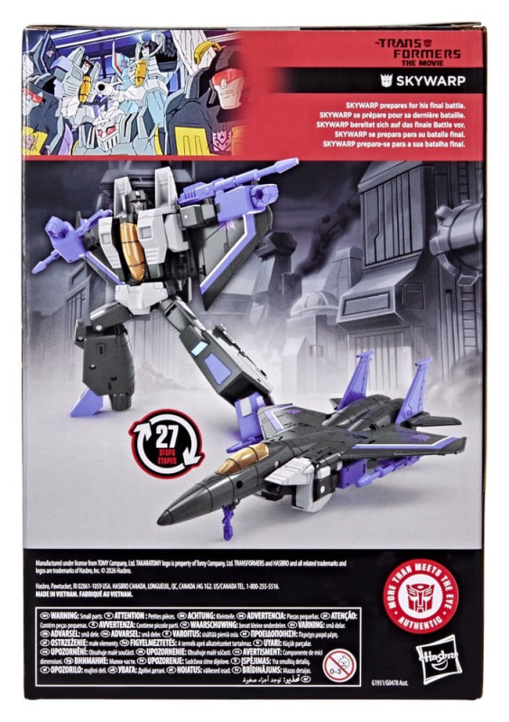 The Transformers: The Movie Studio Series Voyager Class Action Figure Skywarp 17 cm 1