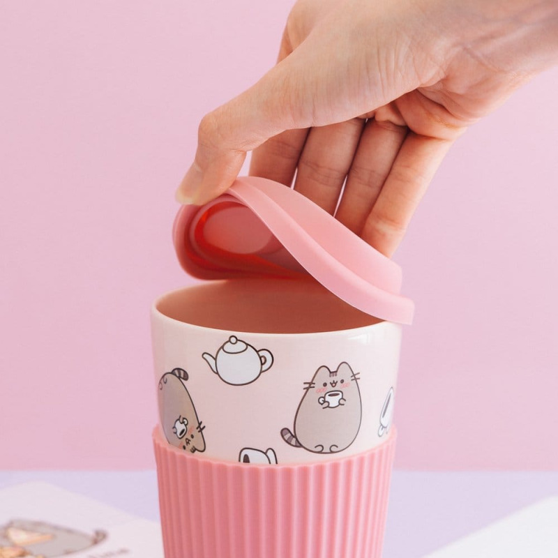 Pusheen Ceramic Mug with Lid 400 ml 5