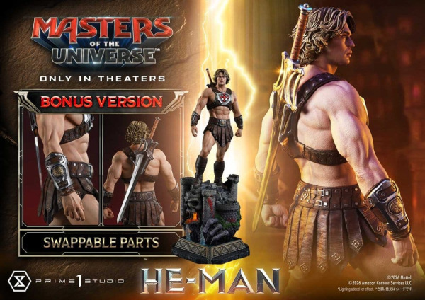 Masters of the Universe (2026 Film) Real Elite Masterline Series Statue 1/3 He-Man DX Bonus Version 2