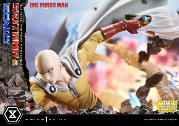 One-Punch Man Premium Masterline Series Statue 1/4 Saitama & Genos DX Bonus Version 73 cm 3