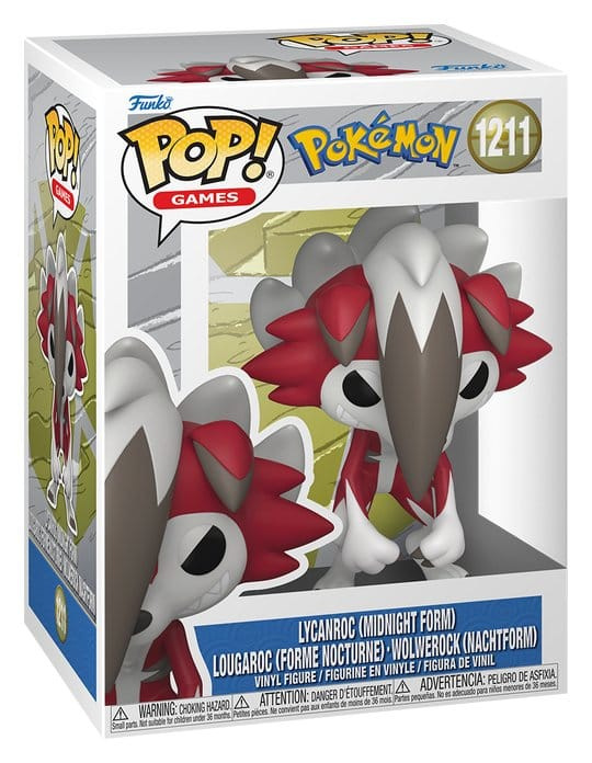 Pokémon POP! Games Vinyl Figure Lycanroc(Midnight) 9 cm 1