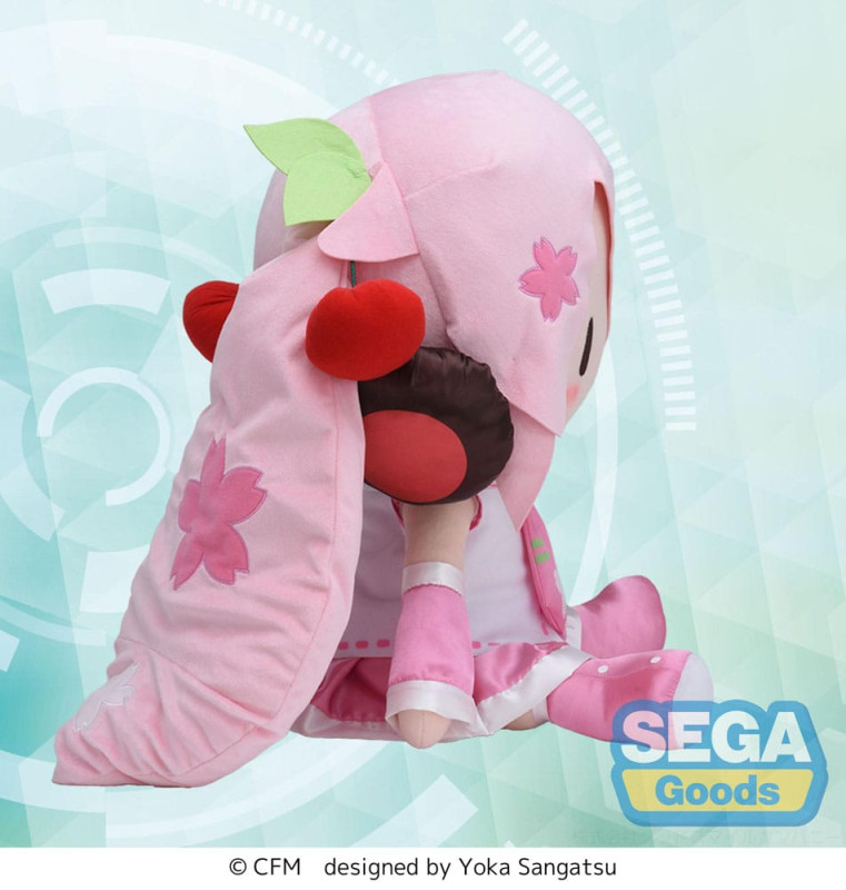 Character Vocal Series 01: Hatsune Miku Fuwa Petit Plush Figure Sakura Miku Dodeka Jumbo 50 cm 2