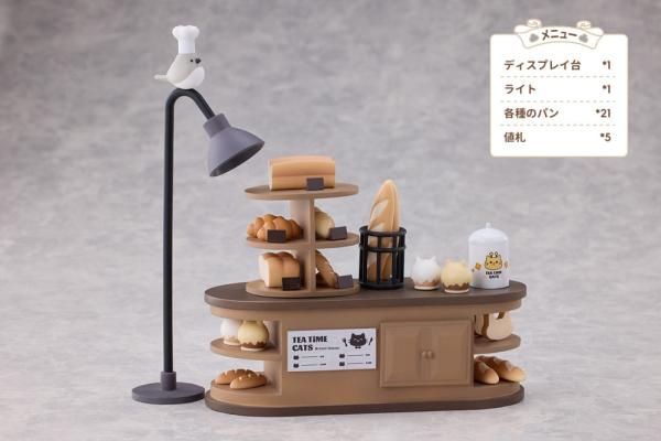 Decorated Life Collection PVC Statue Tea Time Cats - Cat Town Bakery Staff & Customer Set 12 cm