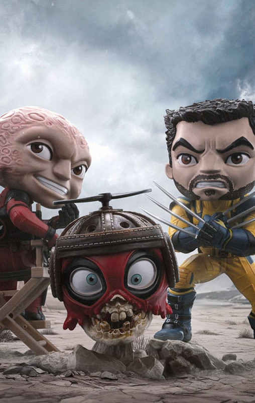 Deadpool & Wolverine Mini Co. PVC Figure Deadpool and Wolverine set Unmasked 14 cm 13