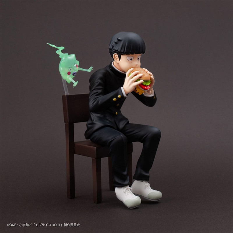 Mob Psycho 100 III x Bunbougu Cafe 2022 PVC Statue Shigeo Kageyama & Ekubo 13 cm 2
