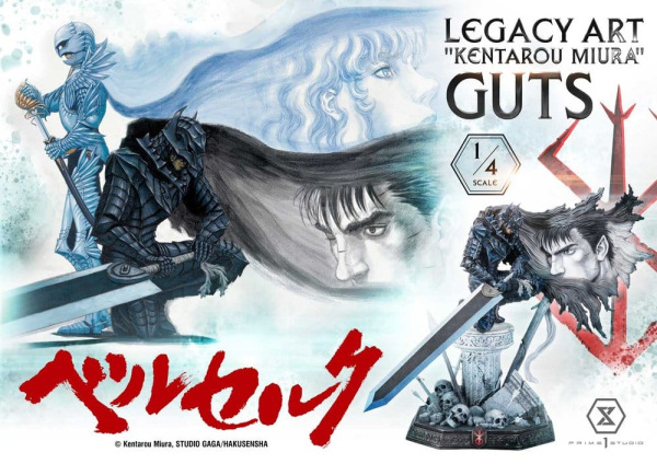 Berserk Legacy Art "Kentarou Miura" Statue 1/4 Guts 74 cm 3