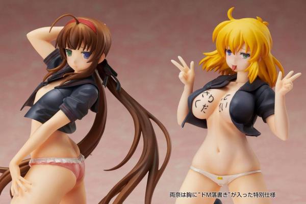 Senran Kagura NewWave Gburst PVC Statue 1/10 Ryobi x Ryona Bare Body Sailor Uniform Ver. 19 cm